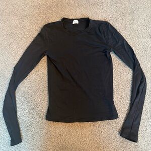 Wilfred Elegant Black Long Sleeve Tee